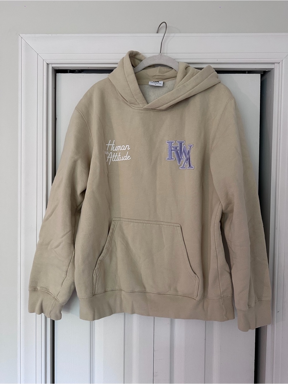 Human Attitude Beige Hooded Sweatshirt - Casual women’s Pullover